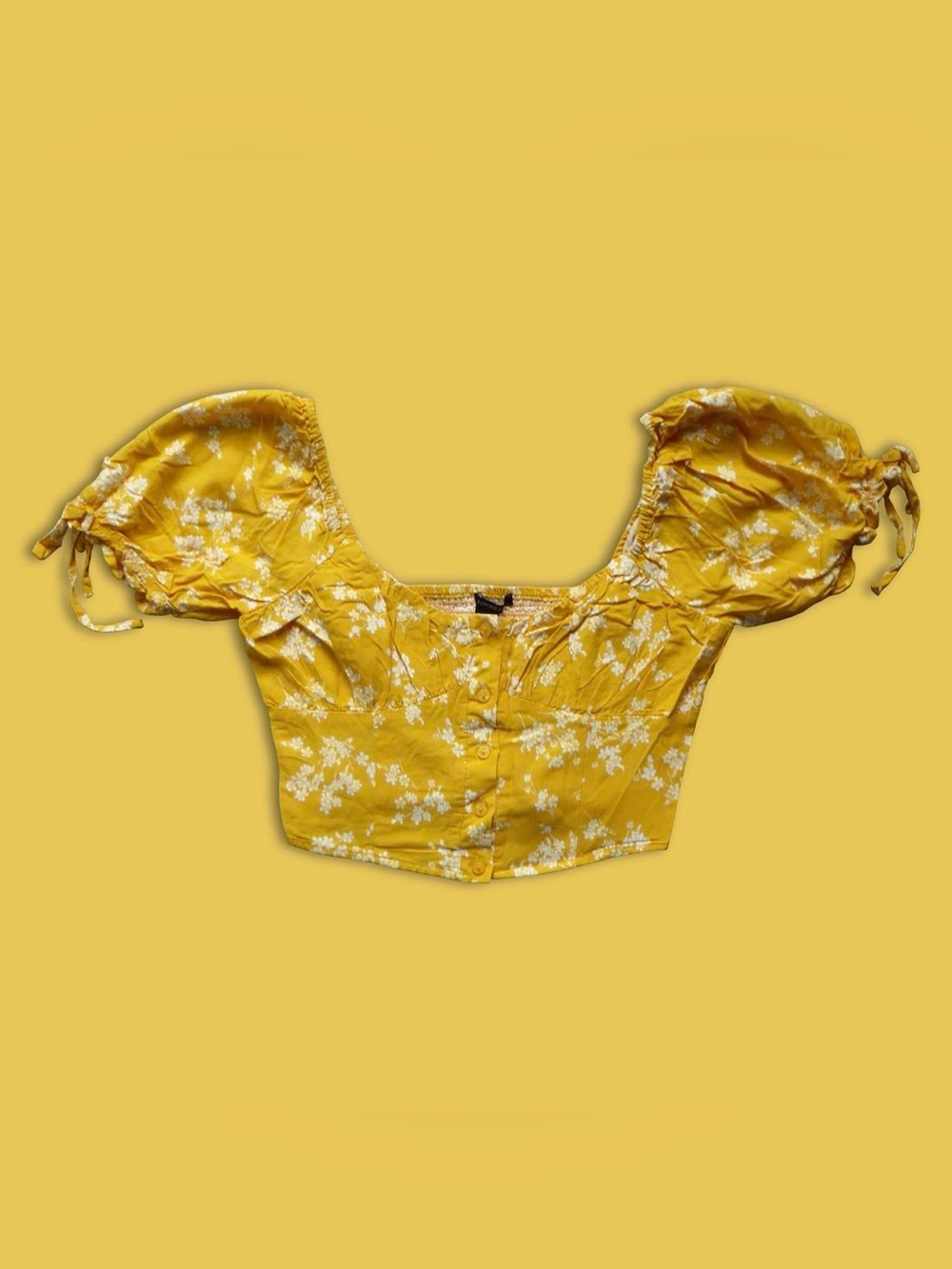 NWOT Forever 21 Floral Cropped Blouse